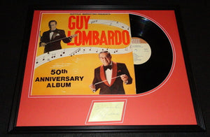 Guy Lombardo Signed Framed 1977 50th Anniversary Record Album Display 