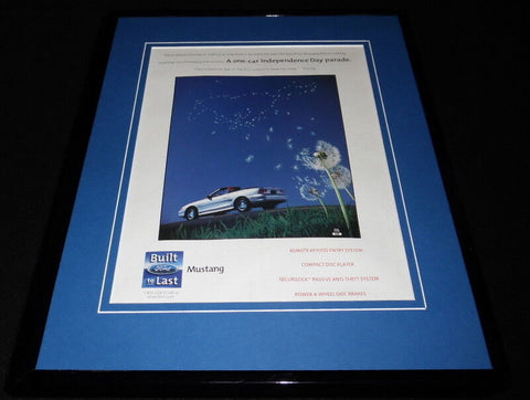 1998 Ford Mustang Framed 11x14 ORIGINAL Vintage Advertisement