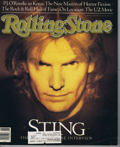 VINTAGE Feb 11 1988 Rolling Stone Magazine #519 Sting U2