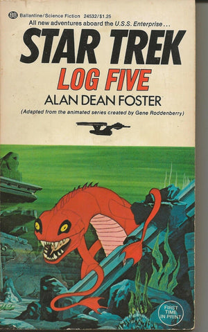 Star Trek Log 5 ORIGINAL Vintage 1975 Paperback Book Ballantine Alan D Foster