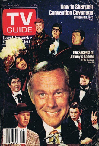 ORIGINAL Vintage July 14 1984 TV Guide No Label Johnny Carson