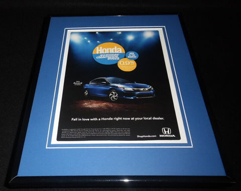 2016 Honda Accord 11x14 Framed ORIGINAL Advertisement 