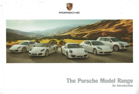 ORIGINAL Vintage 2013 Porsche Model Range Brochure Sales Book