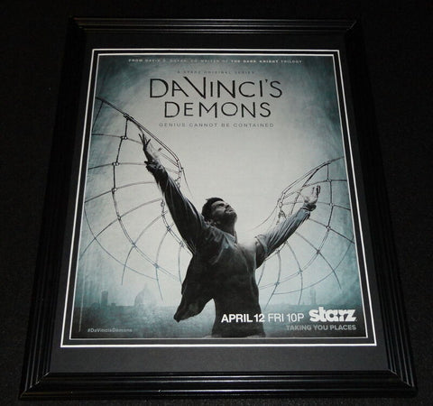 Da Vinci's Demons 2014 Framed 11x14 ORIGINAL Vintage Advertisement Starz