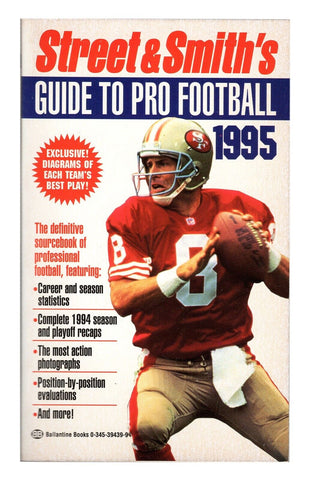 ORIGINAL Vintage 1995 Street & Smith Guide to Football Steve Young Cover