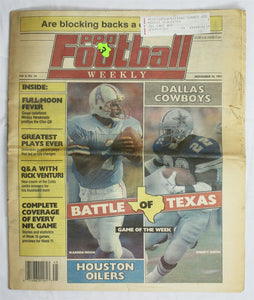  VINTAGE Nov 10 1991 Pro Football Weekly Emmitt Smith Warren Moon