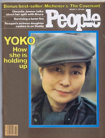 ORIGINAL Vintage January 12 1981 People Magazine Yoko Ono John Lennon Beatles