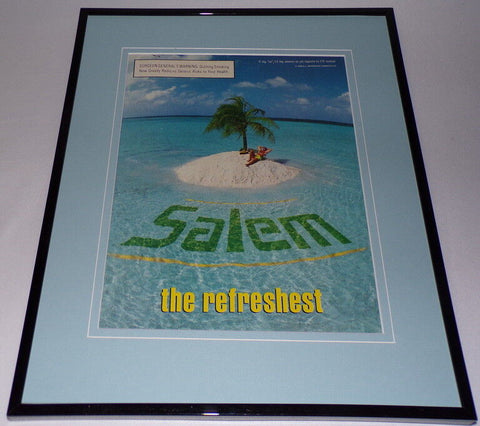 1989 Salem Cigarettes Framed 11x14 ORIGINAL Advertisement