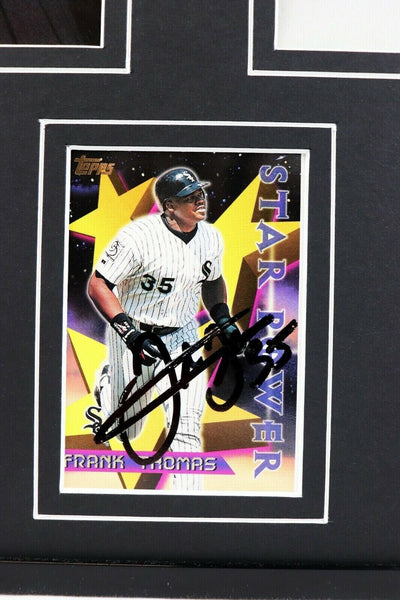 Frank Thomas Signed Framed 16x20 Photo Display JSA Chicago White Sox HOF