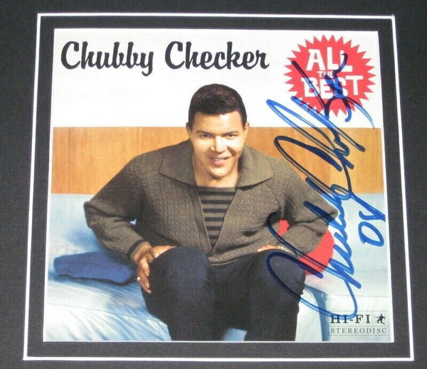 Chubby Checker 11x17 Signed Framed CD & Photo Display JSA