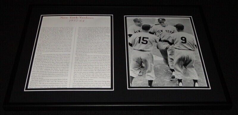 1952-64 New York Yankees Team Framed 12x18 Photo Display