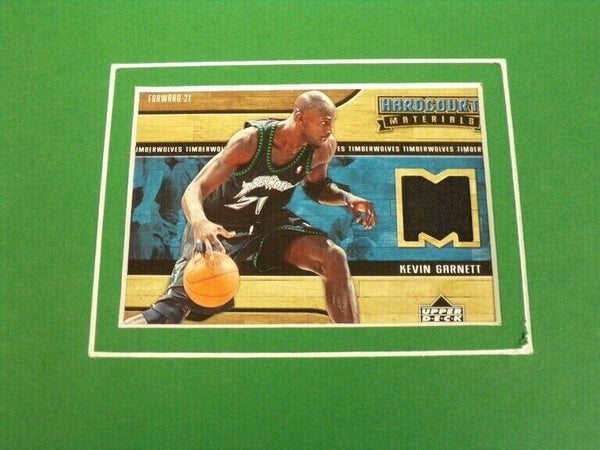 Kevin Garnett 16x20 Framed Game Used Memorabilia & Photo Display Celtics UDA