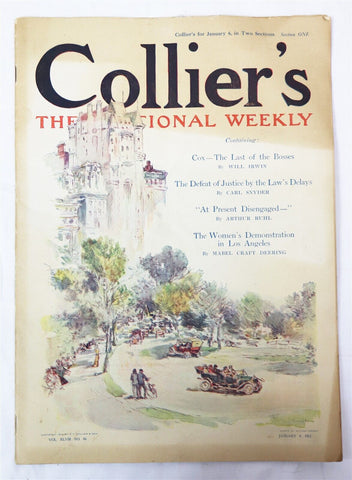 ORIGINAL Vintage Jan 6 1912 Collier's Magazine 