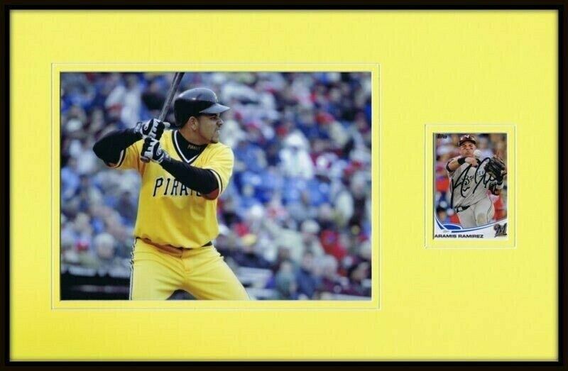 Aramis Ramirez Signed Framed 11x17 Photo Display Pirates