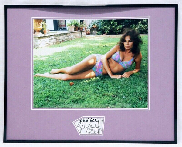 Jacqueline Bisset Signed Framed 16x20 Bikini Photo Display The Deep