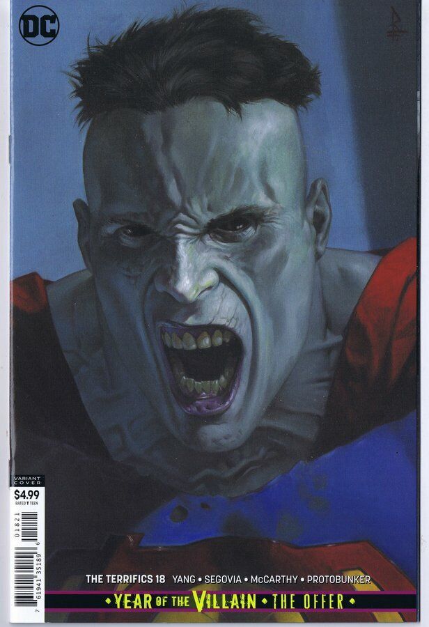 Terrifics #18 Ricardo Federici Bizarro Card Stock Variant 2019 DC Comics 