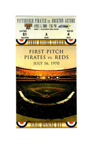 Apr 3 2000 Houston Astros @ Pittsburgh Pirates Ticket Final Three Rivers Opener