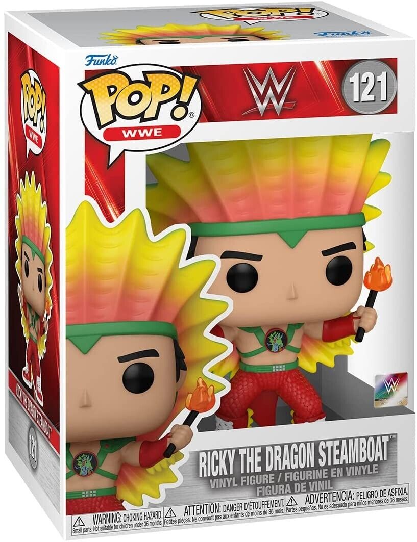 NEW SEALED Funko Pop Figure Ricky the Dragon Steamboat WWF WWE 121