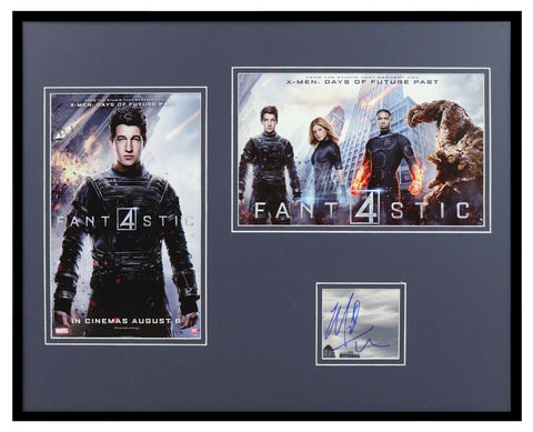 Miles Teller Signed Framed 16x20 Photo Set Fantastic Four Reed Richards