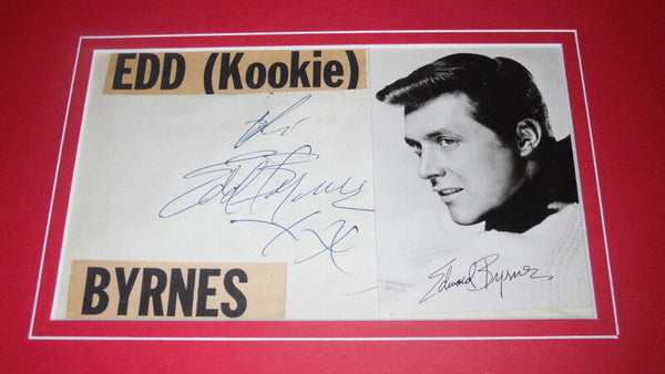 Edd Byrnes Kookie Signed Framed 12x18 Photo Display