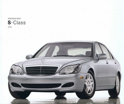 ORIGINAL Vintage 2003 Mercedes-Benz S Class Sales Brochure Book