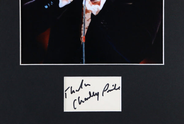 Charley Pride Signed Framed 11x14 Photo Display