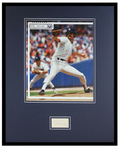 Ron Guidry Signed Framed 16x20 Photo Display JSA Yankees