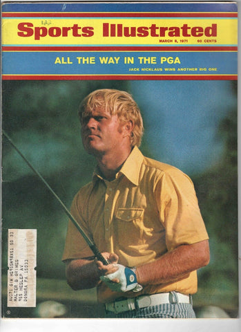 Mar 8 1971 Sports Illustrated Magazine Jack Nicklaus