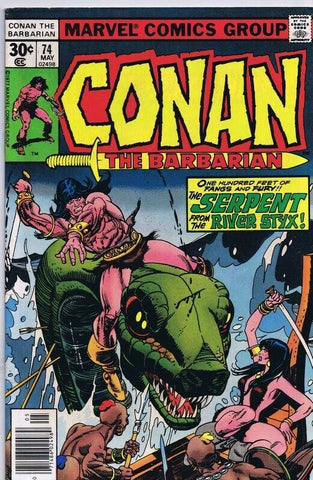 Conan the Barbarian #74 ORIGINAL Vintage 1977 Marvel Comics 