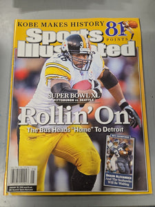 Jan 30 2006 Sports Illustrated Jerome Bettis Steelers Newsstand