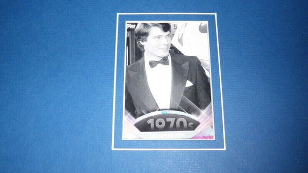 Christopher Reeve 11x17 Framed ORIGINAL Topps Card & Superman Photo Display