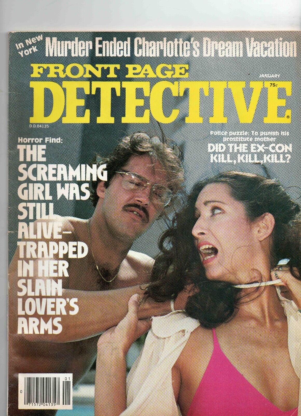 VINTAGE Jan 1980 Front Page Detective Magazine GGA