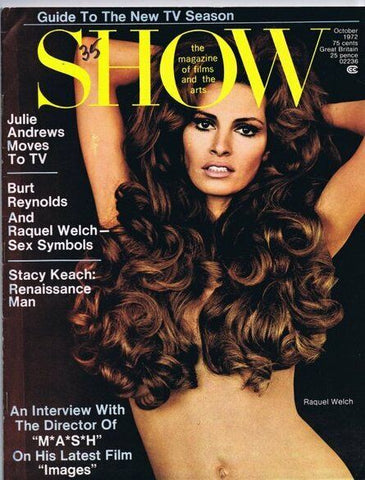 ORIGINAL Vintage October 1972 Show Magazine Raquel Welch