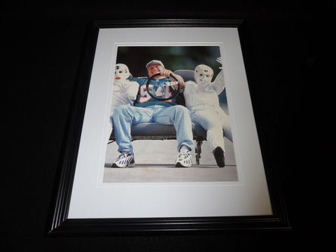 Zach Thomas & Crash Test Dummy Framed 11x14 Photo Display Dolphins