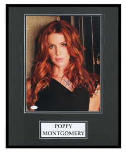 Poppy Montgomery Signed Framed 16x20 Photo Display JSA Without a Trace