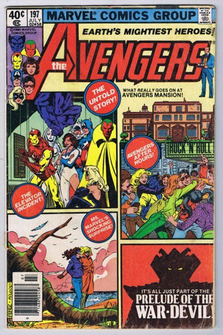 Avengers #197 ORIGINAL Vintage 1980 Marvel Comics Avengers Mansion Newsstand