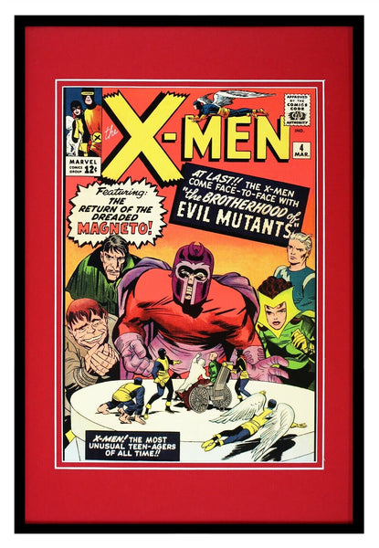 X-Men #4 Magneto Marvel Framed 12x18 Official Repro Cover Display