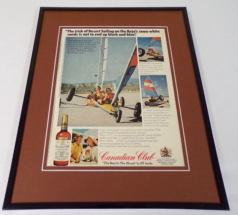 1976 Canadian Club Whisky 11x14 Framed ORIGINAL Advertisement