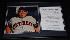 Sparky Anderson Framed 12x18 Tigers Photo Display