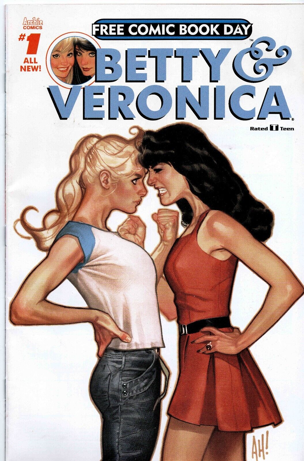 VINTAGE 2017 Betty and Veronica #1 Archie Comics FCBD Adam Hughes GGA