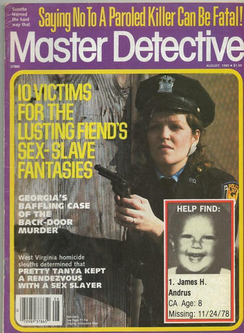 ORIGINAL Vintage Master Detective Magazine Vol 110 #5 August 1985 GGA