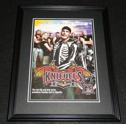 Knievel's Wild Ride 2005 Framed 11x14 ORIGINAL Advertisement A&E