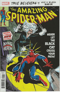 True Believers King In Black Black Cat #1 2021 Marvel Comics Reprint Spidey 194