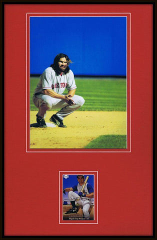 Johnny Damon Signed Framed 11x17 Rookie Card & Photo Display Red Sox Royals