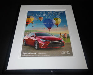 2016 Toyota Camry Framed 11x14 ORIGINAL Advertisement B