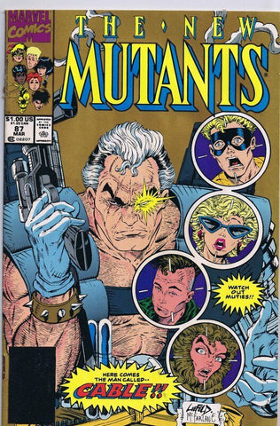 New Mutants #87 2nd Print ORIGINAL Vintage 1990 Marvel Comics 1st Cable