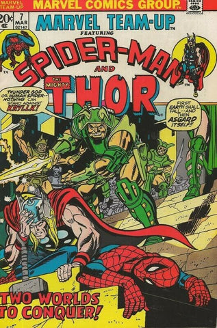 Marvel Team Up #7 ORIGINAL Vintage 1973 Spiderman Thor