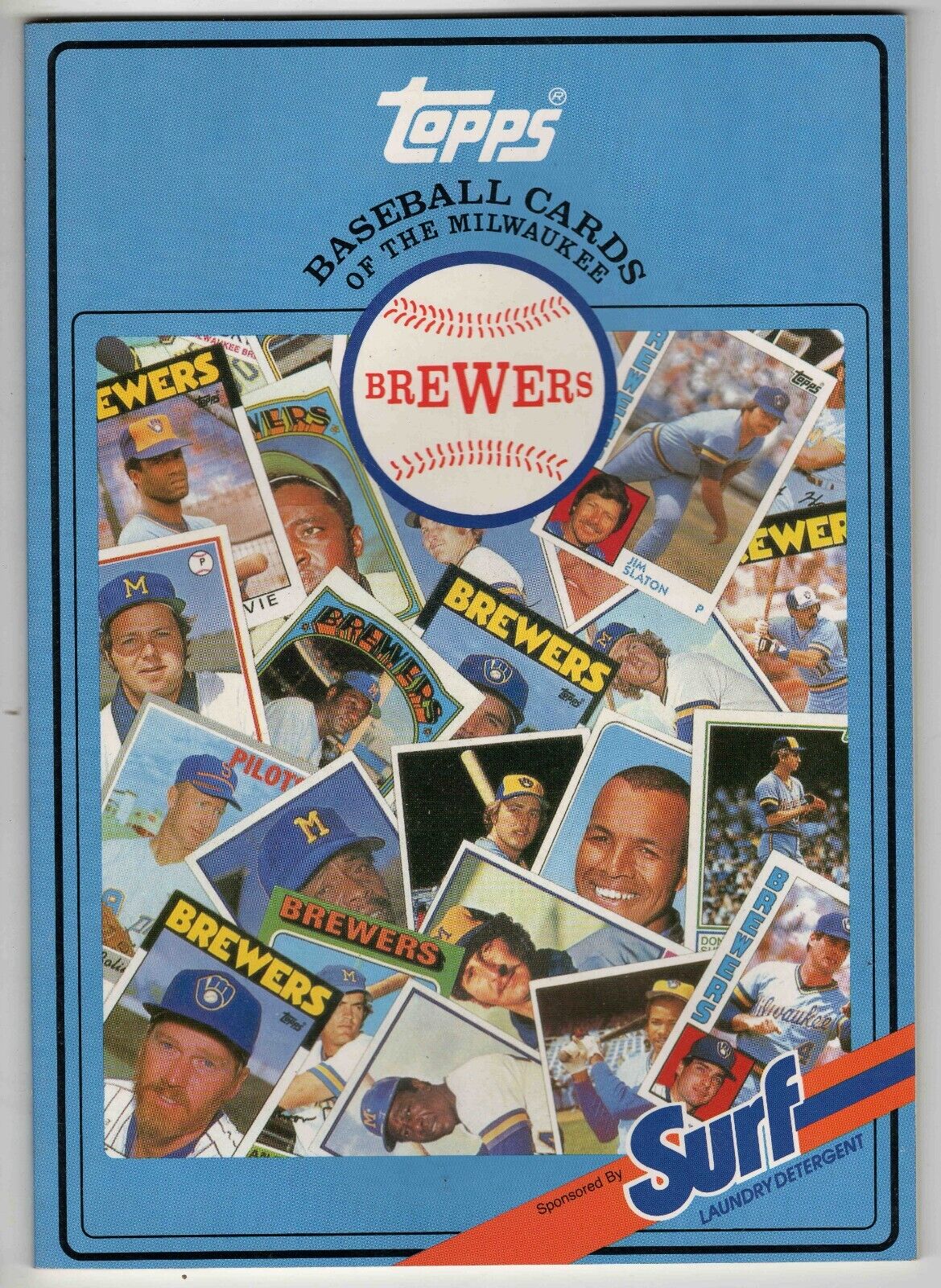 VINTAGE 1987 Surf Laundry Topps Baseball Card Milwaukee Brewers Book