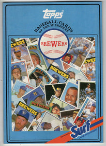 VINTAGE 1987 Surf Laundry Topps Baseball Card Milwaukee Brewers Book