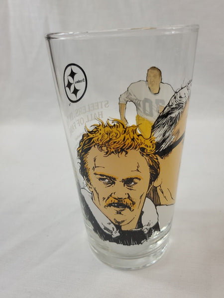 VINTAGE 1990 McDonald's Art Rooney Jack Lambert Ernie Stautner Glass Steelers